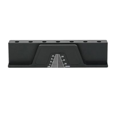 Bit Tray, Aluminum Alloy Magnetic Slots Wrench 1/4in Router Bits Holder Woodworking Tools, Designed for 1/4in Router Bit, Convenient with 7 Magnetic Slots for