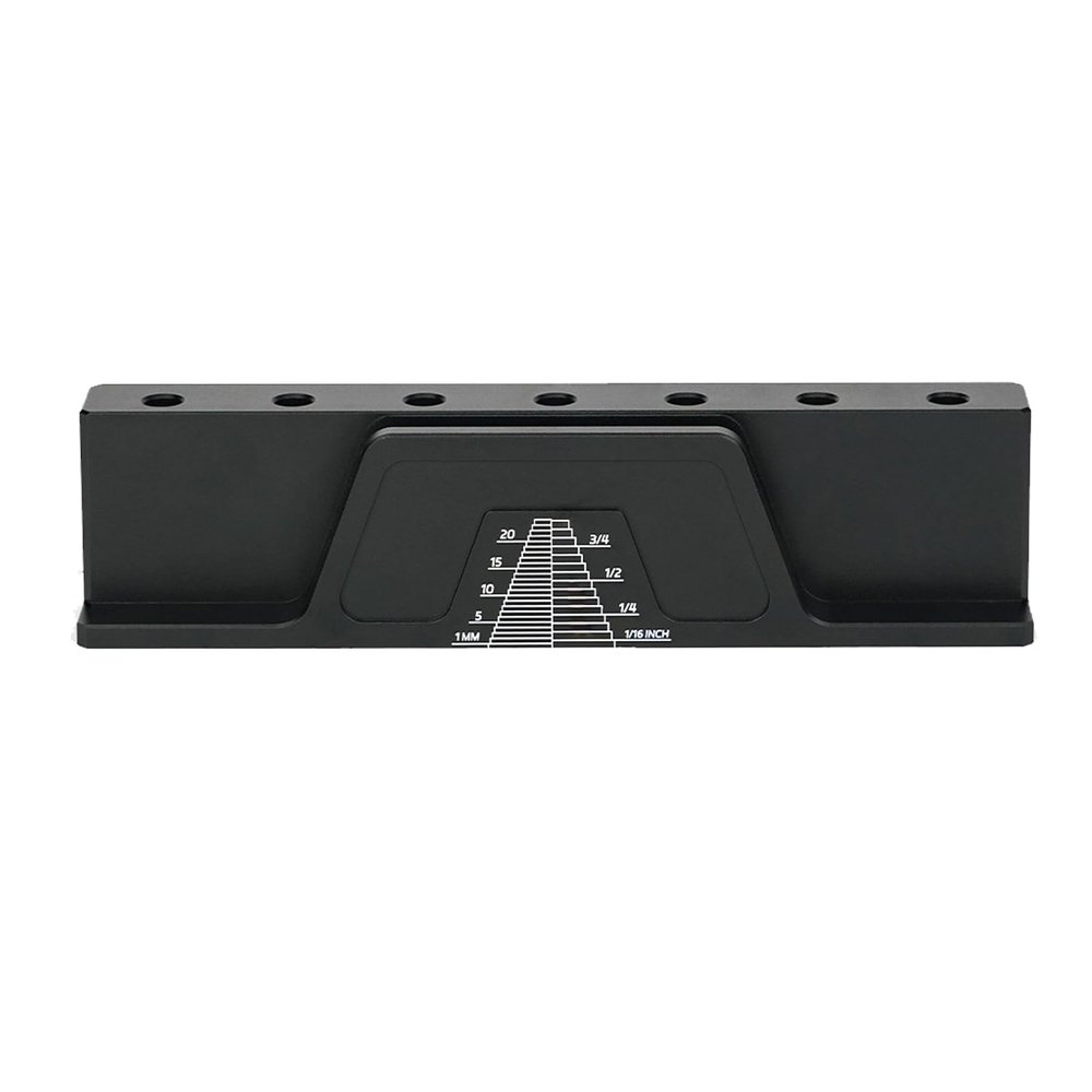 Bit Tray, Aluminum Alloy Magnetic Slots Wrench 1/4in Router Bits Holder Woodworking Tools, Designed for 1/4in Router Bit, Convenient with 7 Magnetic Slots for