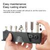 Bit Tray, Aluminum Alloy Magnetic Slots Wrench 1/4in Router Bits Holder Woodworking Tools, Designed for 1/4in Router Bit, Convenient with 7 Magnetic Slots for view 4