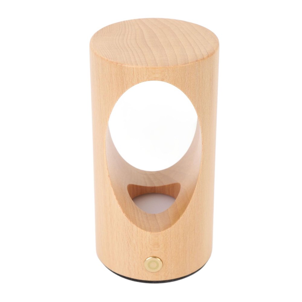 Hyuduo Baby Night Light with Touch Control Rechargeable Dimmable Wooden Table Lamp for Nursery Office Kids Baby Night Light for Breastfeeding Diaper Change Moving in Dark