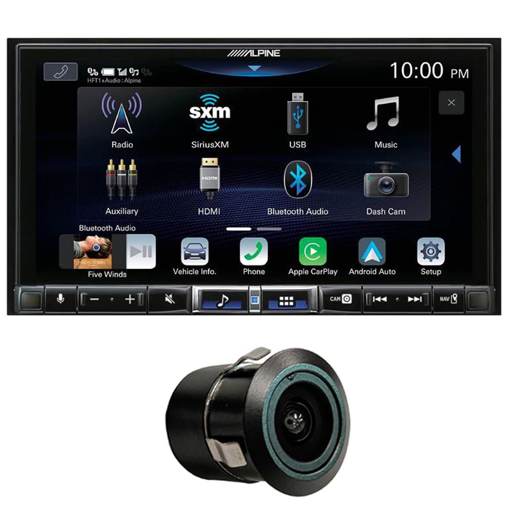 Alpine ILX-507 7" Multimedia Receiver with Bluetooth and DICA Bullet Backup Camera