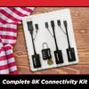 SimplyAV ProAV 8K Loaded Dongle Kit with DP1.4, MDP1.4, USB Type C, HDMI, and Dongle Ring - All-in-One Connectivity Solution - SAV-L002 view 3
