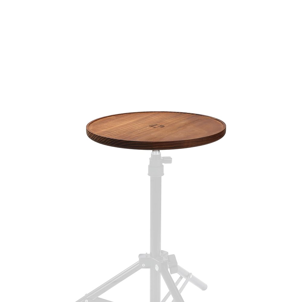 CAMPINGMOON Round Top Plate Table Small for Camera Tripod Smart Stand 2-Way Walnut Wood Camping Z01-T-Z57