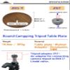 CAMPINGMOON Round Top Plate Table Small for Camera Tripod Smart Stand 2-Way Walnut Wood Camping Z01-T-Z57 view 2