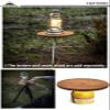 CAMPINGMOON Round Top Plate Table Small for Camera Tripod Smart Stand 2-Way Walnut Wood Camping Z01-T-Z57 view 3