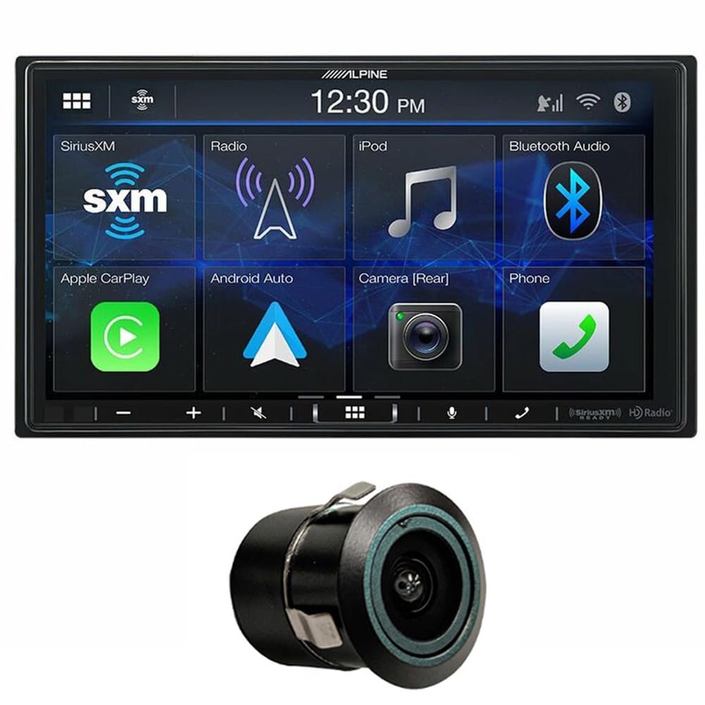 Alpine ILX-407 7" 2 DIN Digital Media Receiver with DICA Bullet Backup Camera