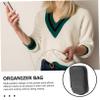ARTIBETTER Multi-Layer Electronic Cable Organizer Bag Portable Travel Pouch for Chargers Cords and Accessories Durable Zipper Design Water-Resistant Gray Double-Layer Storage Case view 4