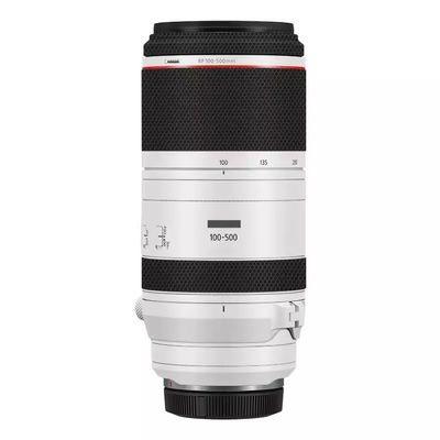 Camera Lens Sticker Coat Wrap 100 500 Protective Wrap Film Protector Decal Skin for Canon RF 100-500mm F4.5-7.1 L is USM (Stain White)