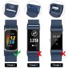 Vanjua for Fitbit Charge 6 Bands Women Men, Stainless Steel Metal Mesh Loop Adjustable Wristband Replacement Strap Compatible with Fitbit Charge 6 Fitness Tracker (Sapphire Blue) view 2