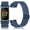 Vanjua for Fitbit Charge 6 Bands Women Men, Stainless Steel Metal Mesh Loop Adjustable Wristband Replacement Strap Compatible with Fitbit Charge 6 Fitness Tracker (Sapphire Blue) view 3