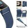 Vanjua for Fitbit Charge 6 Bands Women Men, Stainless Steel Metal Mesh Loop Adjustable Wristband Replacement Strap Compatible with Fitbit Charge 6 Fitness Tracker (Sapphire Blue) view 4