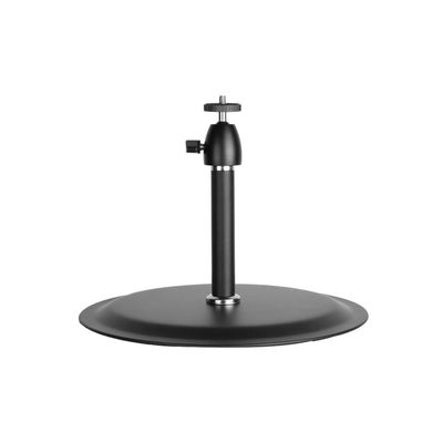 JOYNOW Projector Stand Tripod Projector Stand Desktop Stand Metal Round Seat Desktop 90 Degree Adjustable Stand Projector Mount