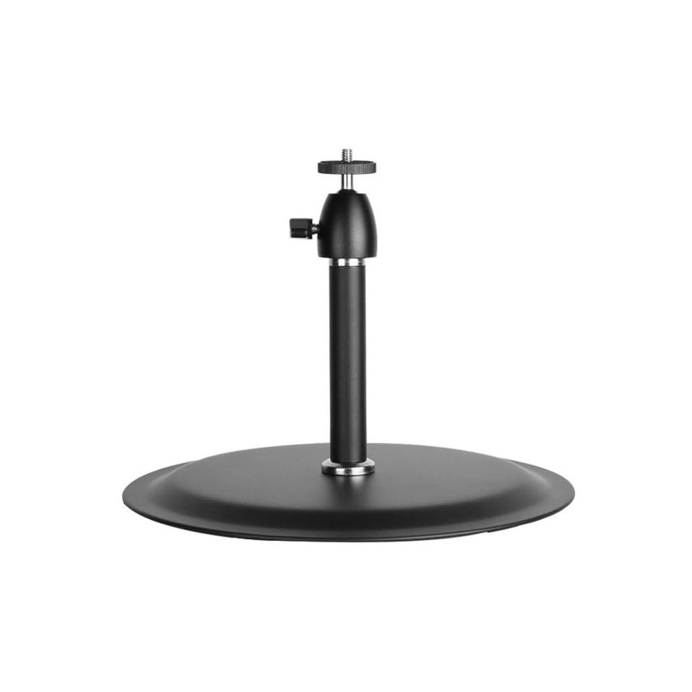 JOYNOW Projector Stand Tripod Projector Stand Desktop Stand Metal Round Seat Desktop 90 Degree Adjustable Stand Projector Mount