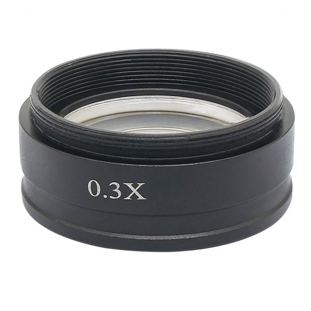 Microscope 0.3X Barlow Lens Microscope Auxiliary Lens Mounting Thread 42mm 48mm 50mm 52mm Distance 287mm(0.3X Thread 48mm)
