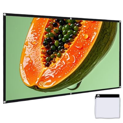 300 Inch 16:9 Washable Projector Screen, Foldable Portable Outdoor Movie Projector, for Home, Backyard, Office, Camping(200in(442x252cm))