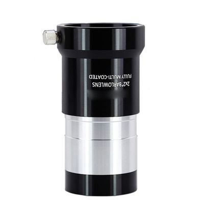 2inch 2X Barlow Lens for Astronomical Telescope Aluminium Optical Lens Eyepiece Accessory