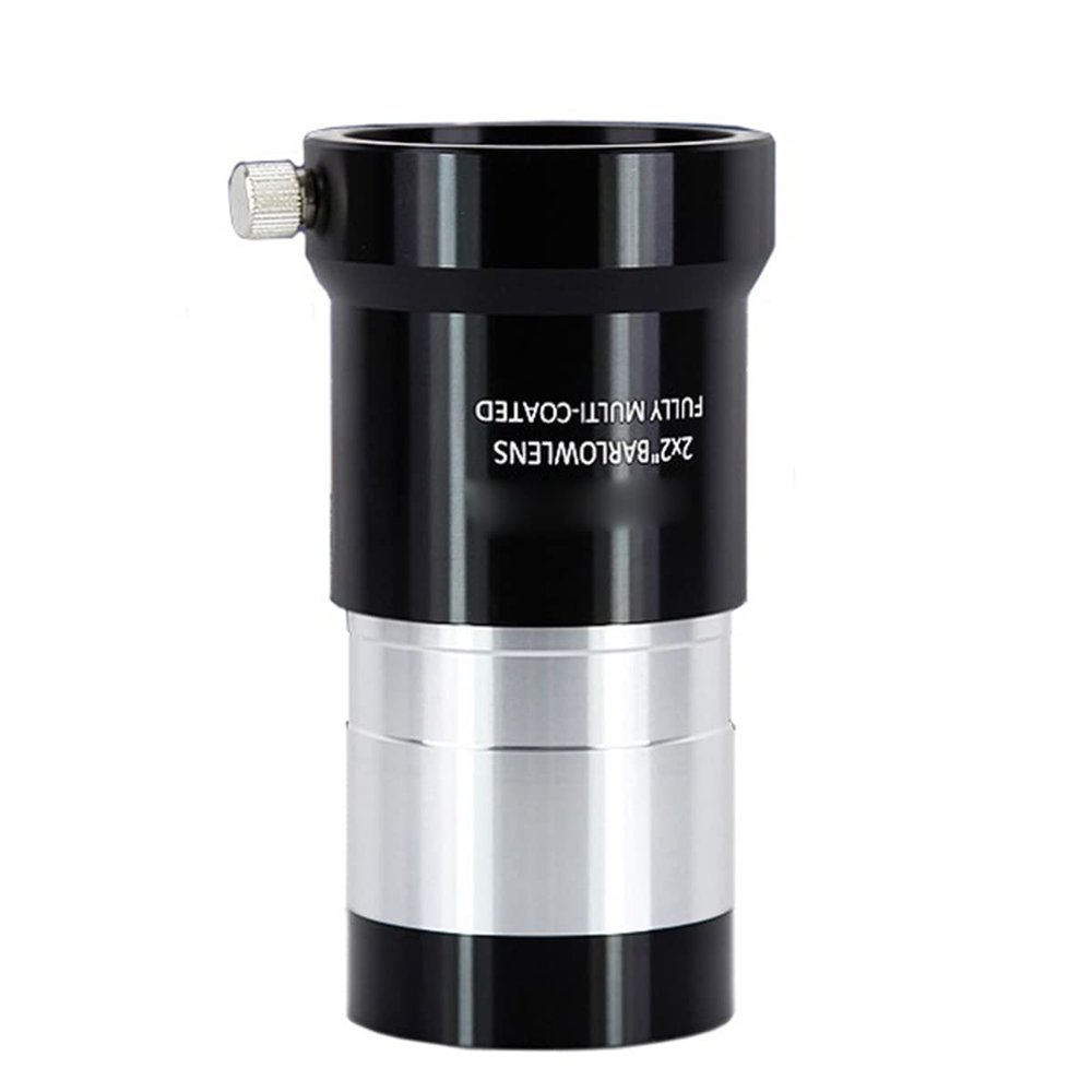 2inch 2X Barlow Lens for Astronomical Telescope Aluminium Optical Lens Eyepiece Accessory