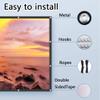 300 Inch 16:9 Washable Projector Screen, Foldable Portable Outdoor Movie Projector, for Home, Backyard, Office, Camping(110in(243x140cm)) view 2
