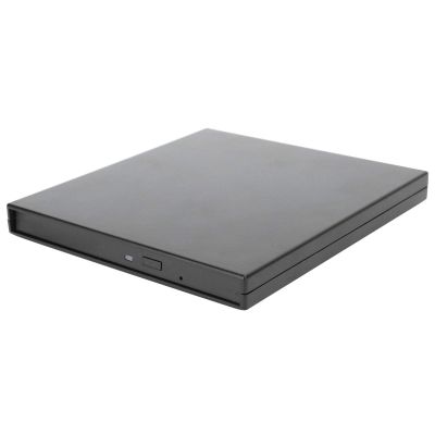 9.5mm Optical Drive Case External Hard Box, Black Laptop Storage Kit, Compact and Energy Saving for DVD Combo DVD