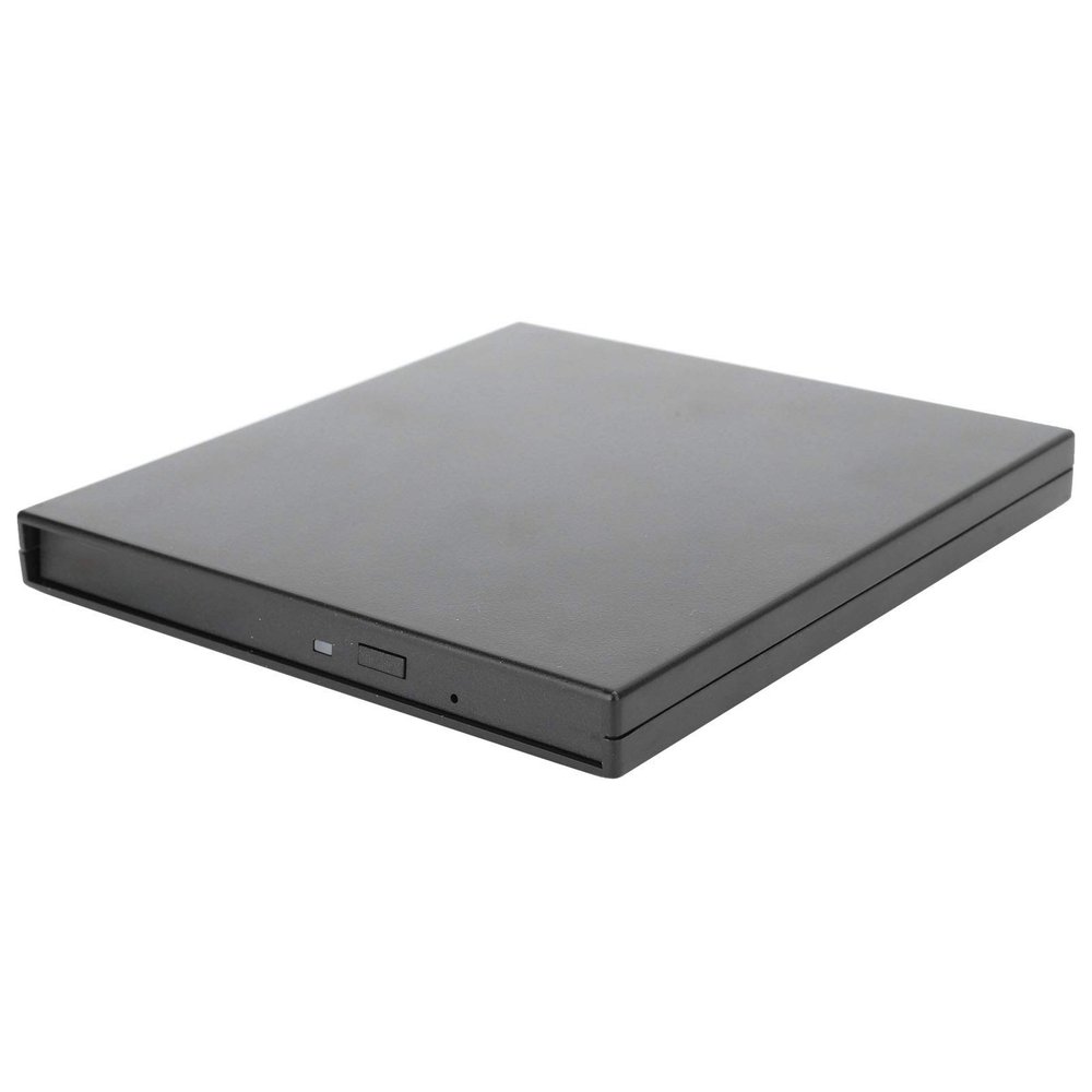 9.5mm Optical Drive Case External Hard Box, Black Laptop Storage Kit, Compact and Energy Saving for DVD Combo DVD