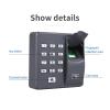 Time Clock 3 in 1 Unlock Biometric Fingerprint Password ID Card Attendance Machine System Access Control System Flip Design with Doorbell view 3