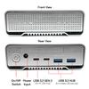 Avolusion PRO-G1 10TB USB 3.2 Gen 2 (10Gbps) USB-C External Hard Drive w/USB HUB for Windows/MacOS (Grey) view 3