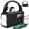 Hand Crank Emergency Radio, NOAA AM/FM Solar, 20000mAh Flashlight SOS view 1