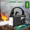 Hand Crank Emergency Radio, NOAA AM/FM Solar, 20000mAh Flashlight SOS view 4