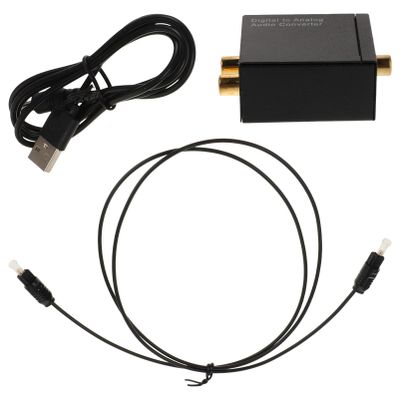 PHENOFICE Digital to Analog Audio Converter Output and Optical Input Easy Setup for Tvs Sound Systems and Projectors High-Fidelity Audio Signal Transmission Design for Long-Term Use