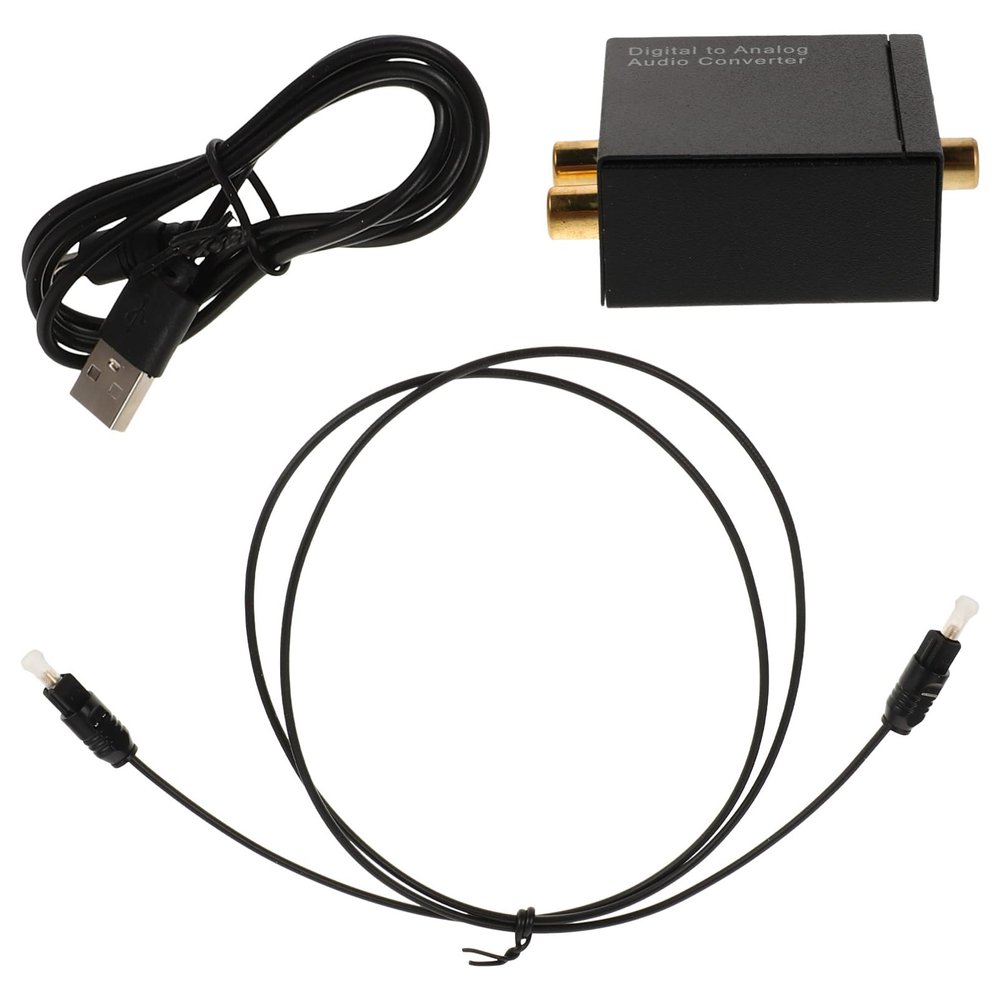 PHENOFICE Digital to Analog Audio Converter Output and Optical Input Easy Setup for Tvs Sound Systems and Projectors High-Fidelity Audio Signal Transmission Design for Long-Term Use