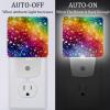 NEWzone Rainbow Night Light Set of 2, Auto Sensor LED Dusk-to-Dawn Nightlights, Plug-in Sensor Lamp for Bedroom Bathroom Kitchen Hallway Stairs Decorative view 2