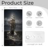 Door Covers Door Hanging Backdrop Decor Banners Sailing Ship in Storm Printed Holiday Party Decorations Supplies Photo Booth for New Year Home Party 35.4" X 70.9" view 2