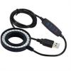 Microscope Kit Microscope Illuminators 3 Color Modes LED Adjustable Ring Light for Stereo Zoom Microscope Shadowless Lamp USB Plug Microscope Lens Adapters view 1