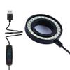 Microscope Kit Microscope Illuminators 3 Color Modes LED Adjustable Ring Light for Stereo Zoom Microscope Shadowless Lamp USB Plug Microscope Lens Adapters view 4