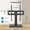 BFTOU Universal TV Stand for 27-75 inch TVs Swivel +/-35 Height Adjustable Table Top TV Base Max VESA 400x400mm,Holds up to 77 lbs Black view 3