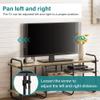BFTOU Universal TV Stand for 27-75 inch TVs Swivel +/-35 Height Adjustable Table Top TV Base Max VESA 400x400mm,Holds up to 77 lbs Black view 4