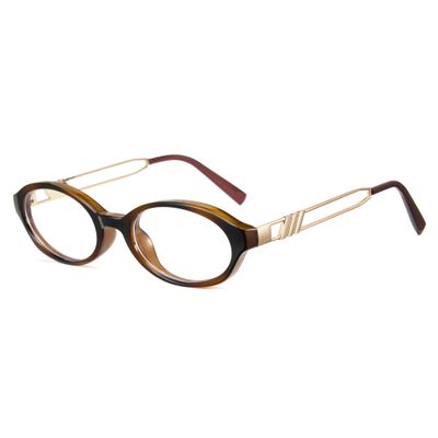 Cyxus Oval Blue Light Glasses for Women Fashion UV Blocking Computer Glasses8242T40 Tortoise