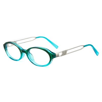 Cyxus Oval Blue Light Glasses for Women Fashion UV Blocking Computer Glasses8242T05 Blue