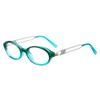 Cyxus Oval Blue Light Glasses for Women Fashion UV Blocking Computer Glasses8242T05 Blue view 1