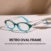 Cyxus Oval Blue Light Glasses for Women Fashion UV Blocking Computer Glasses8242T05 Blue view 3