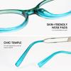 Cyxus Oval Blue Light Glasses for Women Fashion UV Blocking Computer Glasses8242T05 Blue view 4