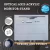 Acrylic Monitor Stand, LED Strip Lights Metal Shelf HolderLaptop Computer/TV/PC/Printers, Perfect Desktop Stands Organizer with Underneath Storage for Office Accessories Handmade Personalized Gifts view 2