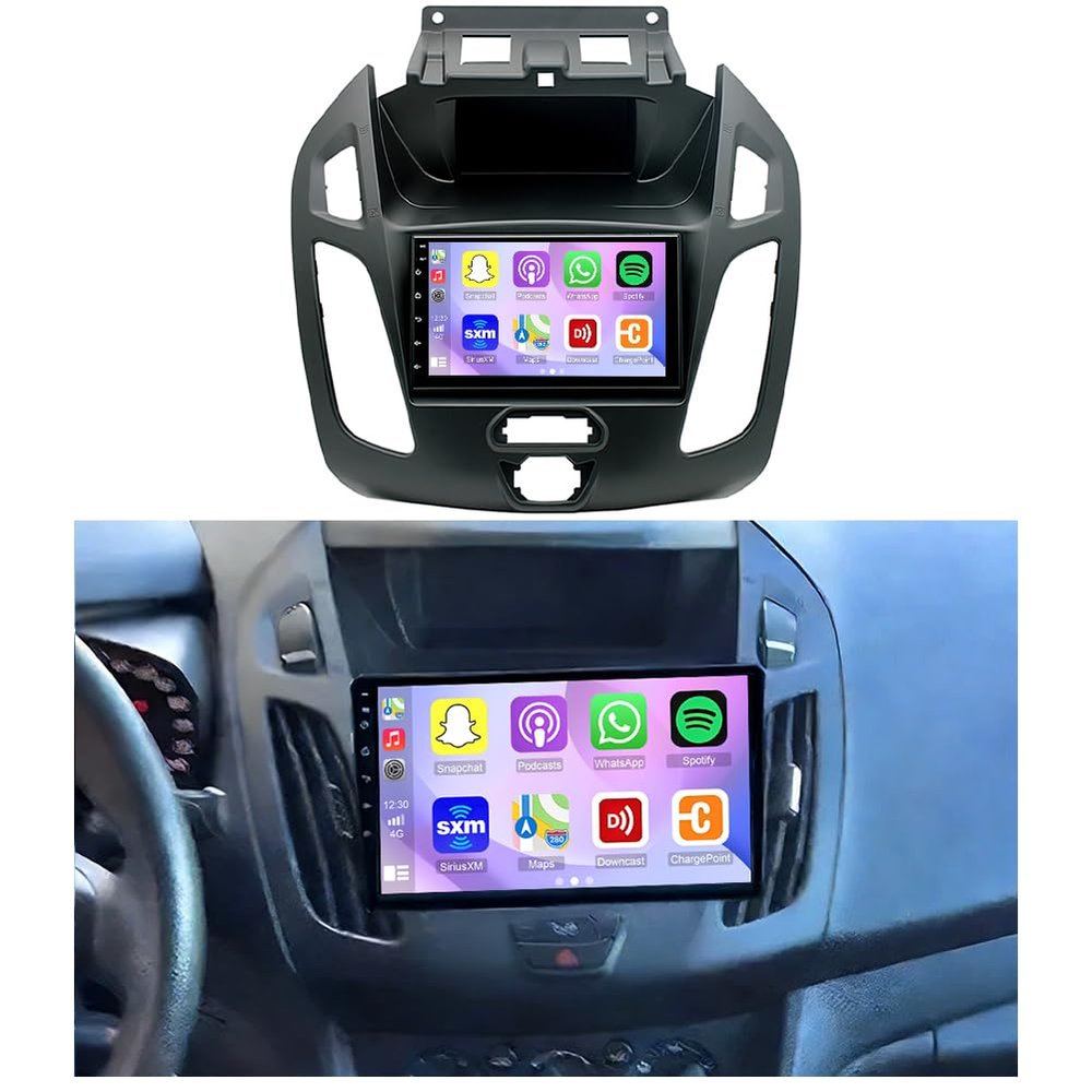 2+32G Android 13 Car Stereo Upgrade for Ford Transit Connect 2014-2018, 7 Inch IPS Touch Screen Car Radio with Wireless Carplay/Android Auto,GPS, WiFi, Bluetooth,FM, SWC/WiFi/AHD Backup Camera Radio