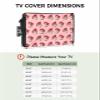 Christmas Santa Claus Outdoor TV Cover 30"-32" - 600D Waterproof TV Cover Weatherproof TV Screen Protector Dustproof Snowflake Winter Xmas Pink TV Display Protector for Outside Flat Screen TV view 2