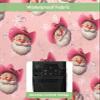 Christmas Santa Claus Outdoor TV Cover 30"-32" - 600D Waterproof TV Cover Weatherproof TV Screen Protector Dustproof Snowflake Winter Xmas Pink TV Display Protector for Outside Flat Screen TV view 3