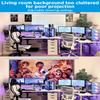 Electric Projector Screen 100 Inch with Remote Control Ceiling Mount Hooks, Pull Down Retractable Projector Screen Motorized Movie Screen White 16:9, Automatic Projector Screen Roll Down Indoor view 2