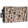Christmas Bells Beige Outdoor TV Cover 30"-32" - 600D Waterproof TV Cover Weatherproof TV Screen Protector Dustproof Winter Xmas Bow Garland on Burlap TV Display Protector for Outside Flat Screen TV view 1