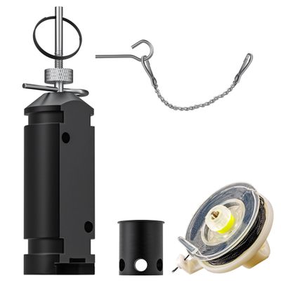 NIRIAHO Perimeter Trip Alarm, 12 Gauge Camping Trip Wire Alarm Device, Early Warning Security System for Camping and Property Safety (Black)
