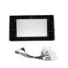 ZYRIOUV 10.1 Inch Car Radio Fascia Frame 2DIN Install Panel Dashboard Compatible with Toyota RAV4 2019 Central Control Accessories(Frame Cable) view 1