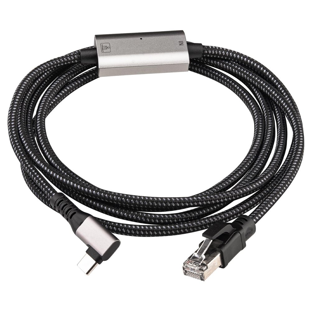 USB C to Ethernet Cable, Gigabit Network 90 Degree RJ45 LAN Cord,9.9 FT Gigabit Network Ethernet Cable to USB C for Thunderbolt 3/4, MacBook Pro/Air, iPad Pro, iPhone 15 Series, Galaxy...